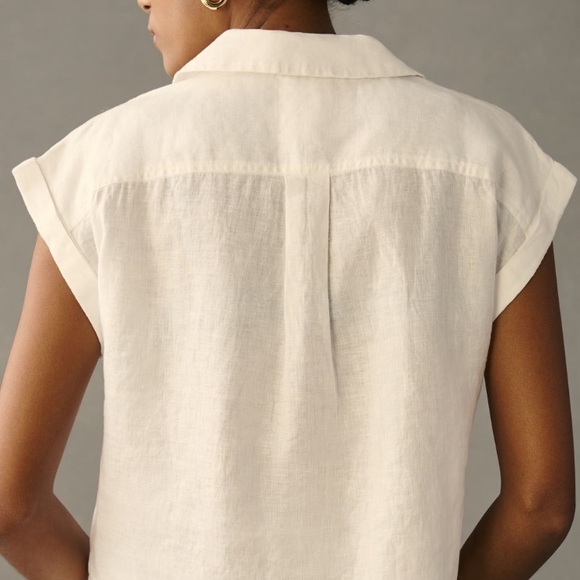 Anthropologie Linen Utility shirt size XXS - Picture 3 of 7